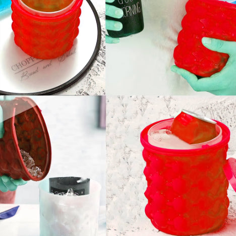 Round Ice Cubes Silicon Ice Maker Mould with Round Ice cubes Wine chiller