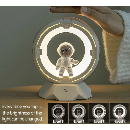 Rechargeable Children Astronaut Led Table Lamp Home Touch Dimmable Eye Table Lamp For Bedroom