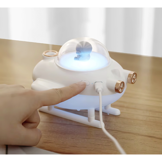 Aeroplane humidifier with Night Light Essential oil