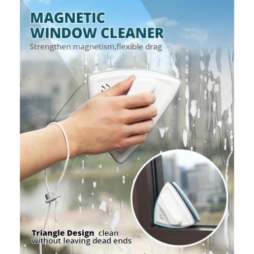 Magnetic Glass Cleaner for High Rise Building Dual Zone Cleaning