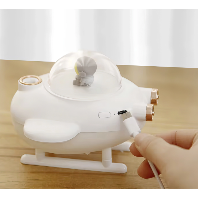 Aeroplane humidifier with Night Light Essential oil