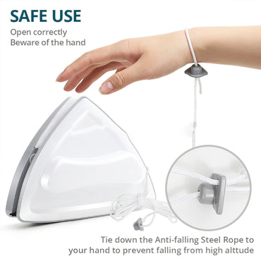 Magnetic Glass Cleaner for High Rise Building Dual Zone Cleaning