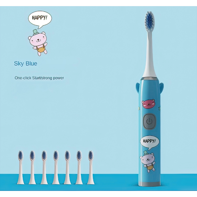 Child Electric Toothbrush with 5 Cleaning Mode Soft Bristle