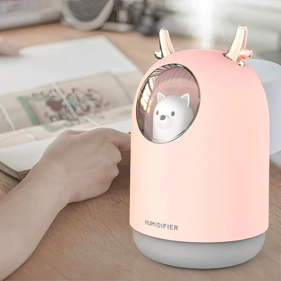 Cat Shape Humidifier Usb Chargeable cute Desk Aromatic Humidifier with Nightlight