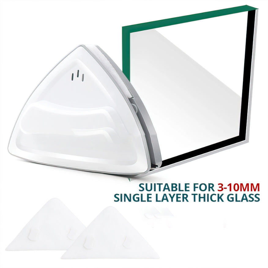 Magnetic Glass Cleaner for High Rise Building Dual Zone Cleaning