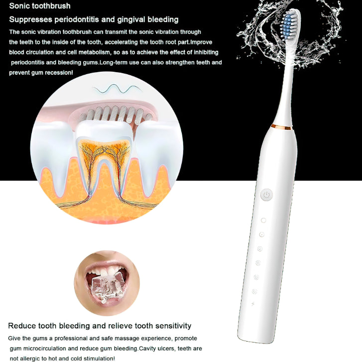 Electric Toothbrush for Adult 6 Cleaning mode rechargeable