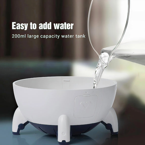 Spaceship Shape Astronaut Humidifier With Night Light and Openable Hatch