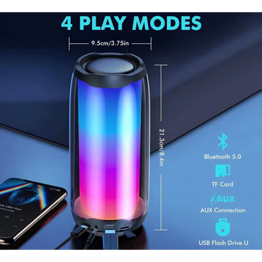 360 Color Led Bluetooth speaker with RGB Light