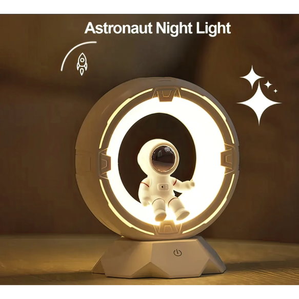 Rechargeable Children Astronaut Led Table Lamp Home Touch Dimmable Eye Table Lamp For Bedroom