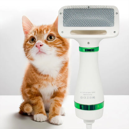 2 In 1 Pet Hair Brush with Dryer with Slicker Brush