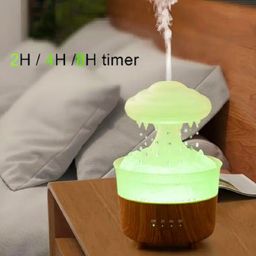 Cloud  Humidifier with Raindrop with Remote