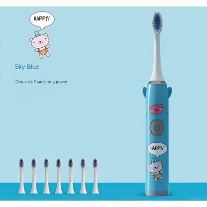 Child Electric Toothbrush with 5 Cleaning Mode Soft Bristle