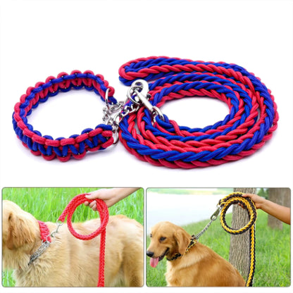 Heavy Duty Pet Leash with collar with smart Opening For Large Breed
