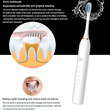 Electric Toothbrush for Adult 6 Cleaning mode rechargeable